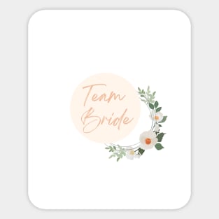 Team Bride Sticker